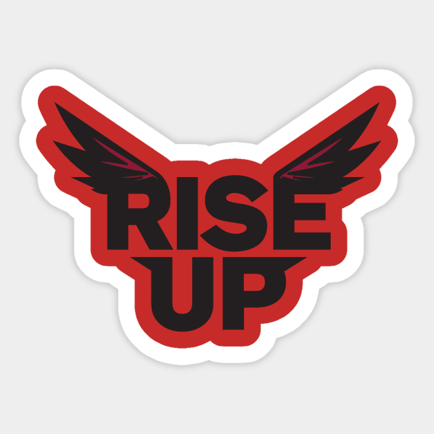 Atlanta Falcons Rise Up Design Sticker by stayfrostybro